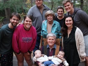 Four generations of the Stevenson family together.