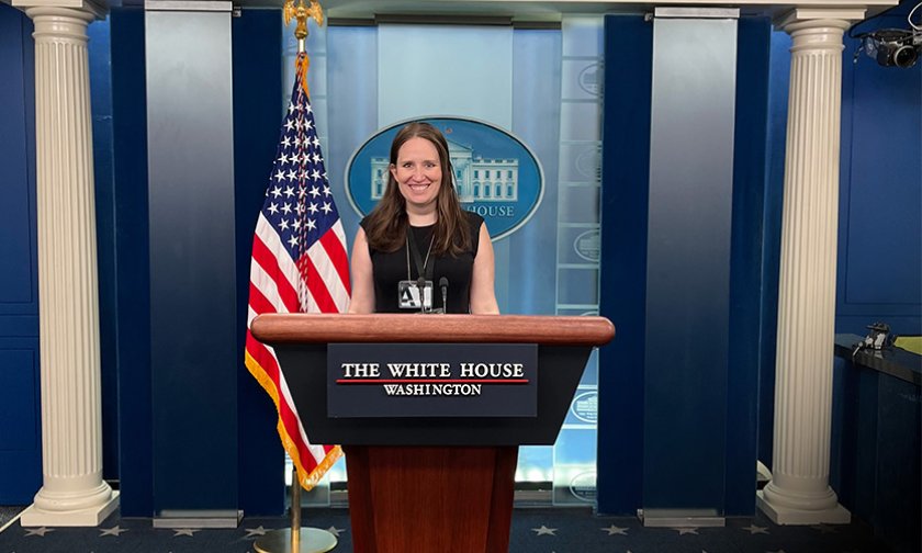 Danielle Battaglia at the White House