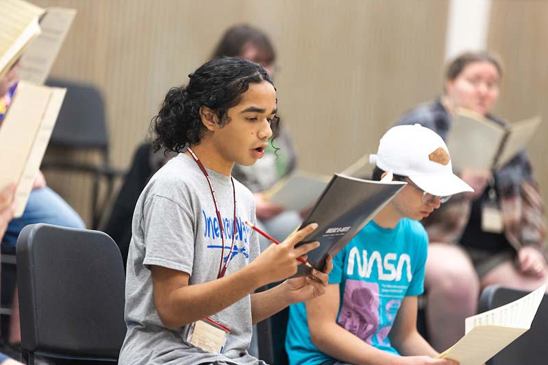 Group of youths participating in Kids in College summer camp