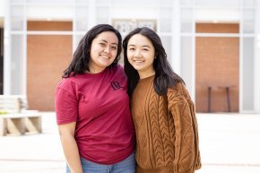 Melanie Mora and friend