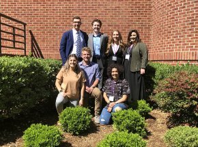 LR students presenting at NC Academy of Science