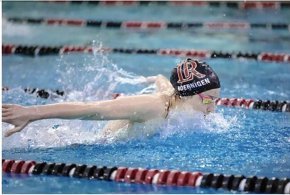 Lisa Boernigen in the pool