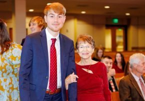 Samuel Fisher with grandparent