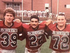 Fred Zayas and football teammates 