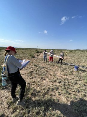 Rocket team setting up for launch at Spaceport America Cup