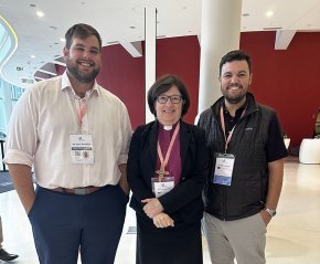 Kjell Bakken with ELCA bishop and Matt Hansen