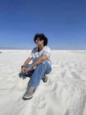 Demmi Ramos at White Sands National Park