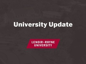 University Update text with Lenoir-Rhyne University logo