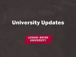 University Updates text with Lenoir-Rhyne University logo