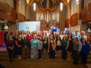 The 2025 induction class of Alpha Alpha Alpha in Grace Chapel